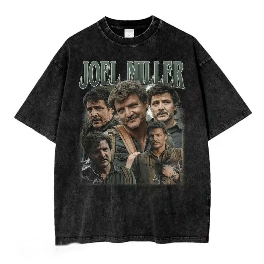 Joel Miller Printed Unisex Washed T-Shirt