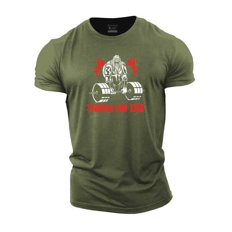 Cotton Fitness Sports Short Sleeve T- shirt Style D tacday