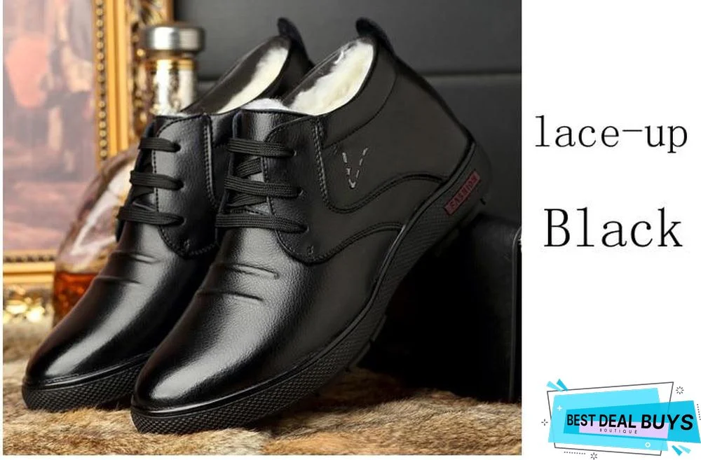 Warm Mens Shoes Winter Snow Boots, Mens Work Shoes Fashion Footwear Rubber Ankle Boots Outdoor Casual Shoes for men