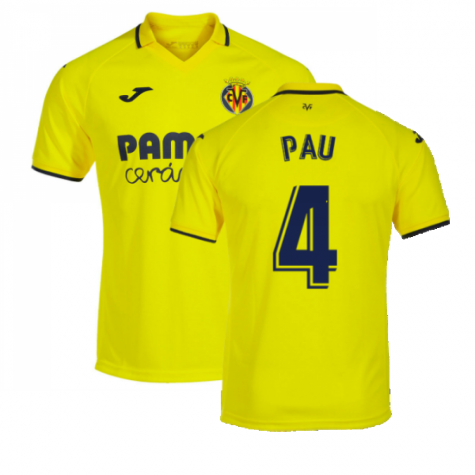 Villarreal Pau Torres 4 Home Trikot 2022-2023