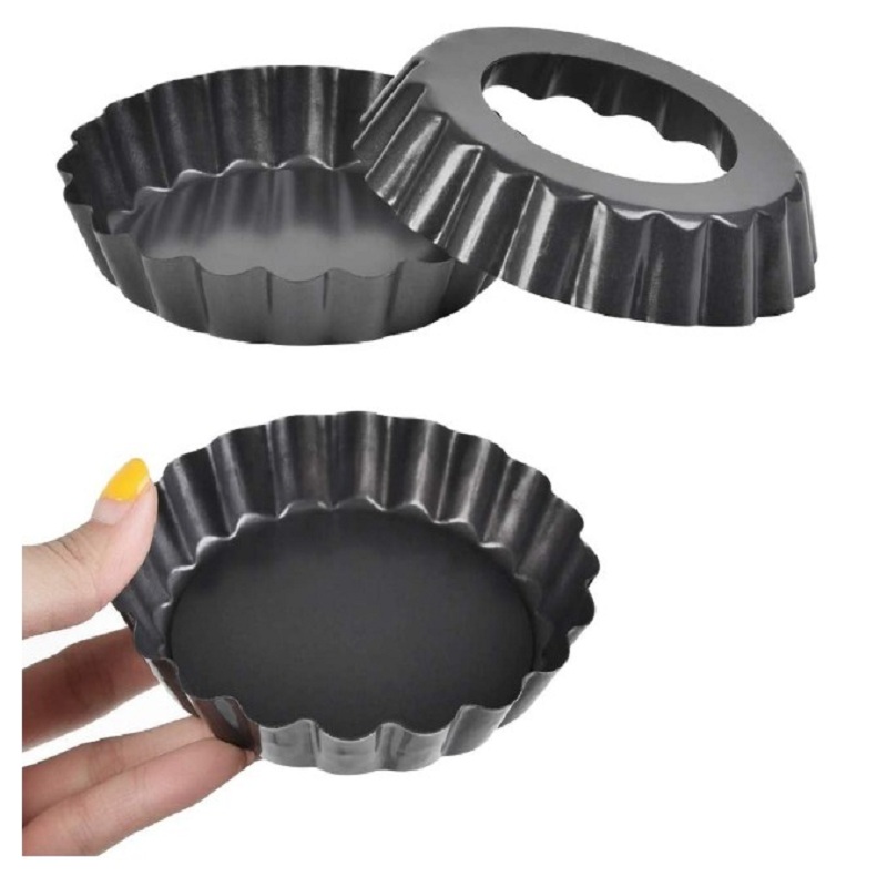 

POKIENE Pack of 10 Mini Muffin Pan Egg Mould Non-Stick Round Cupcake M, 501 Original