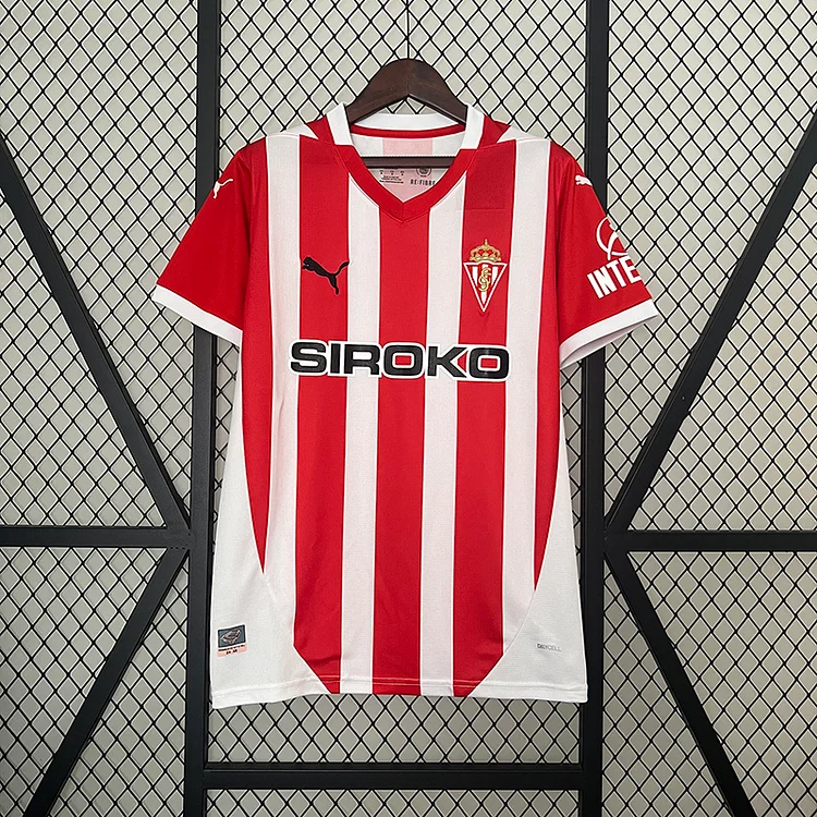 24-25 Sporting Gijon Home Football Jersey