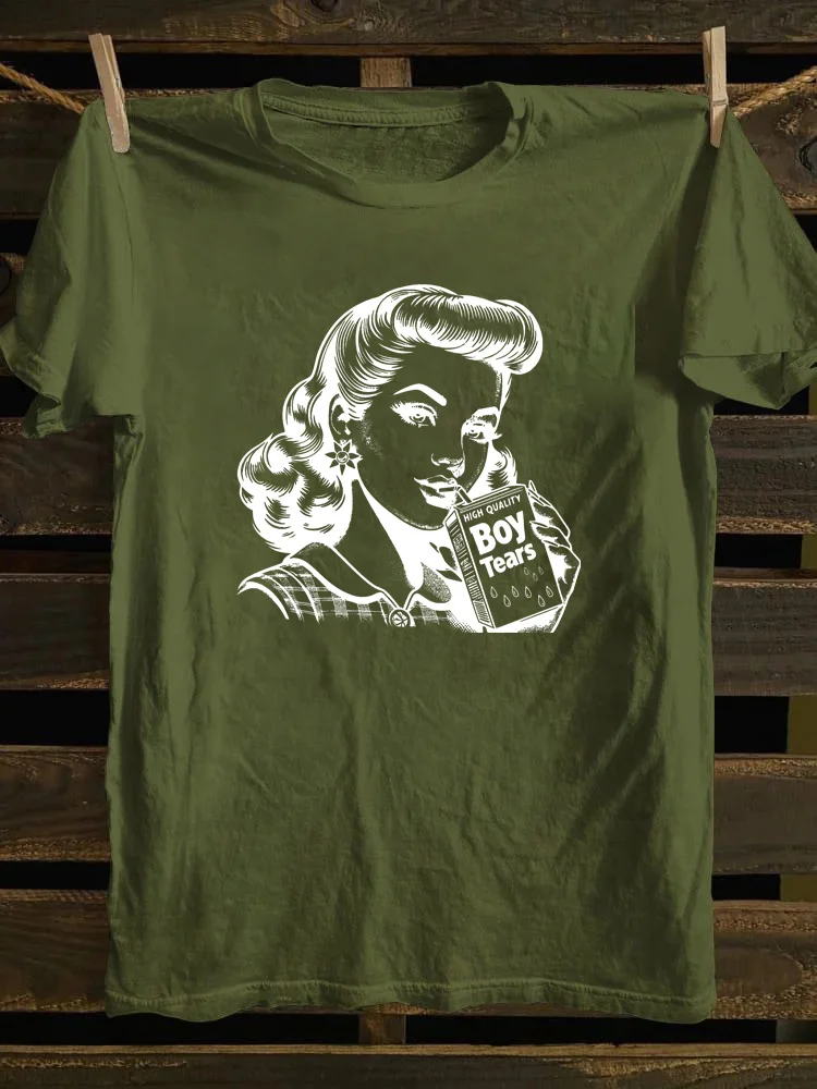 Boy Tears Retro T-shirt