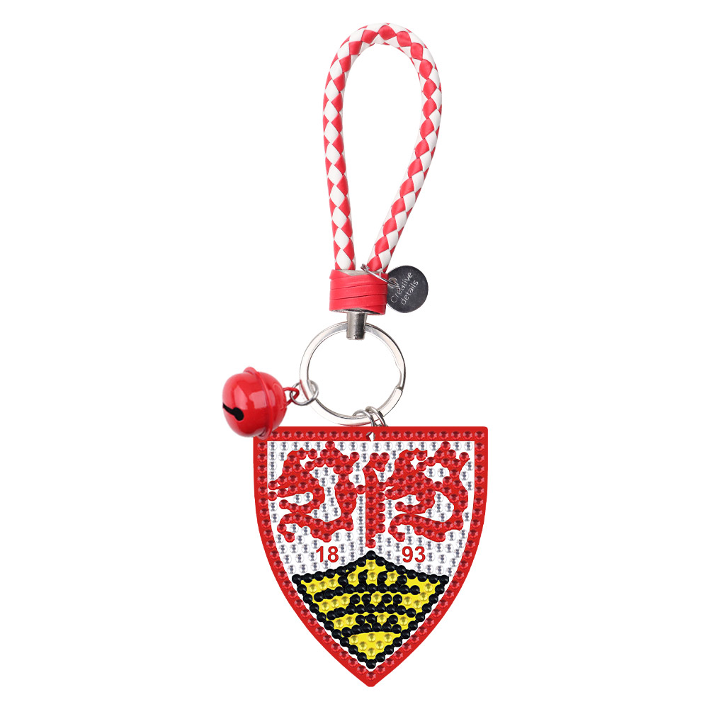 

1pcs Football VfB Stuttgart Double Sided - 5D DIY Craft Keychain, 501 Original