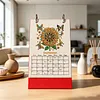 Sunflower Butterfly Diamond Art Monthly Flip Tabletop Calendar January 2027 - December 2027 Small Desktop Calendar Planner for Living Room Bedroom Office Desk Gift Giving