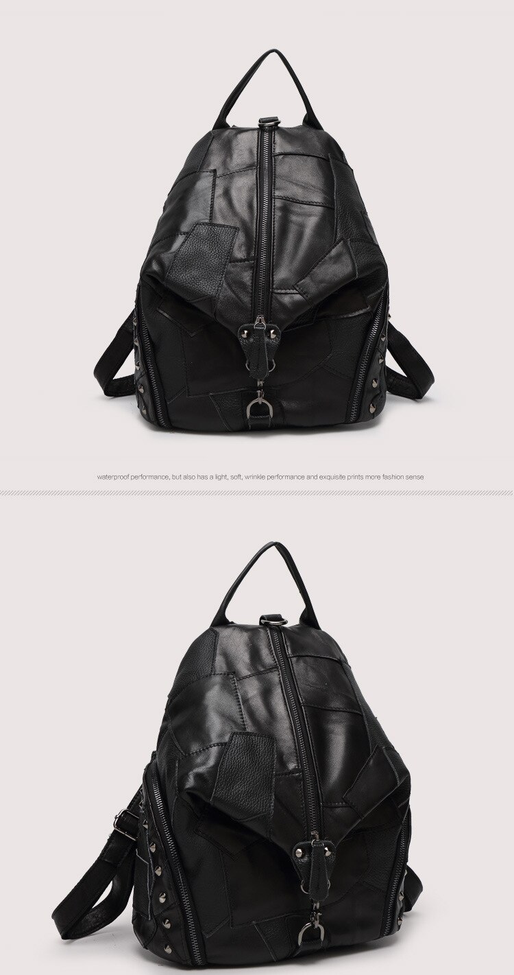 Color Black of Woosir Cute Womens Backpack
