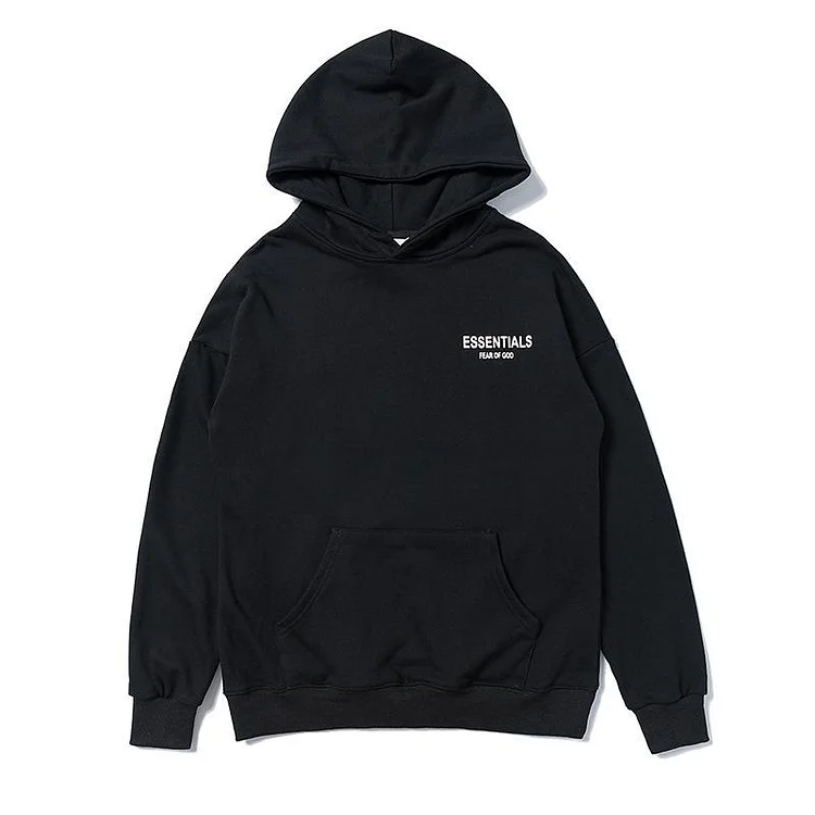 Fog Essentials Hoodie Autumn and Winter Fog Five-Pointed Star Pattern Pullover Hooded Sweater