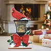 Diamond Painting Wooden Xmas Cardinal Desktop for Xmas Table Office Decor
