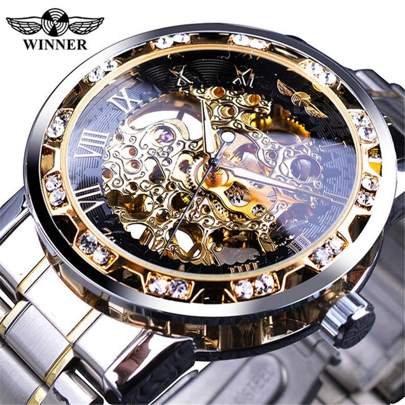 Casual Geometric Buckle Mechanical Men's Watches