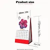 2027 New DIY Diamond Painting Flower Desk Calendar Set 12-Month Flip Calendar Design Monthly Planner Office Desktop Decor