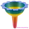 Gradient Color Diamond Painting Organizer Funnel Morning Glory Design Portable Drill Funnel for DIY Craft Easy Transfer Tools (Style C)
