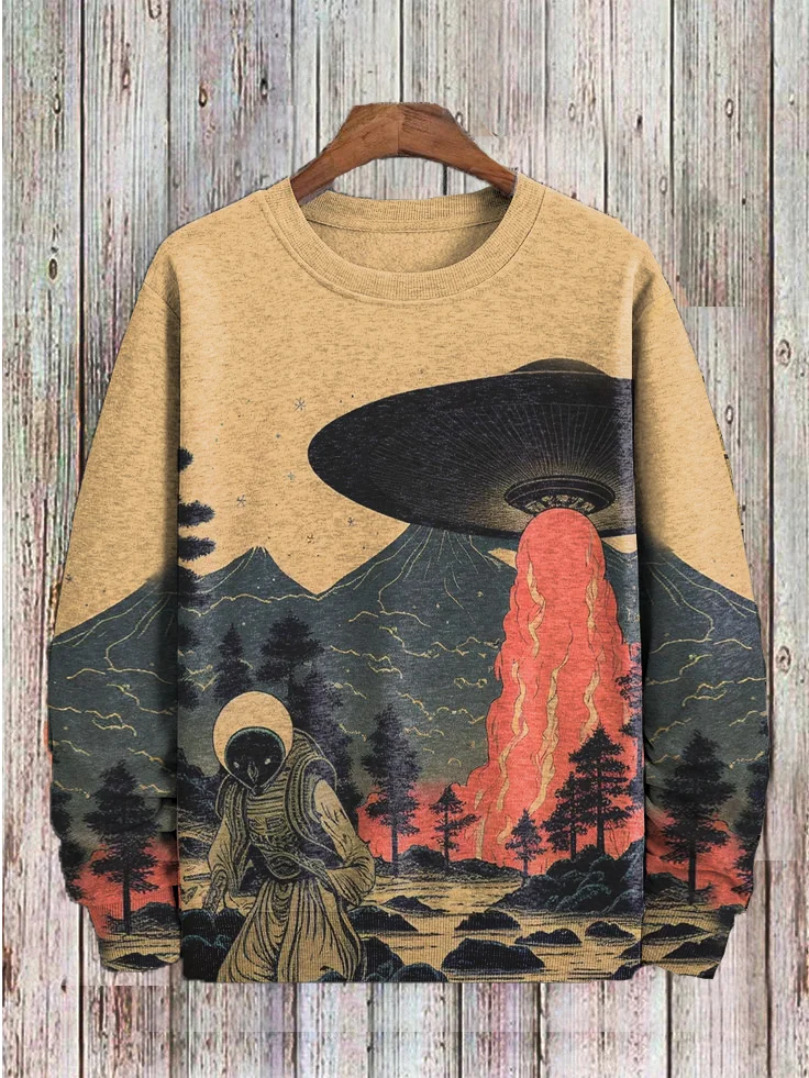 Retro best sale print sweatshirt