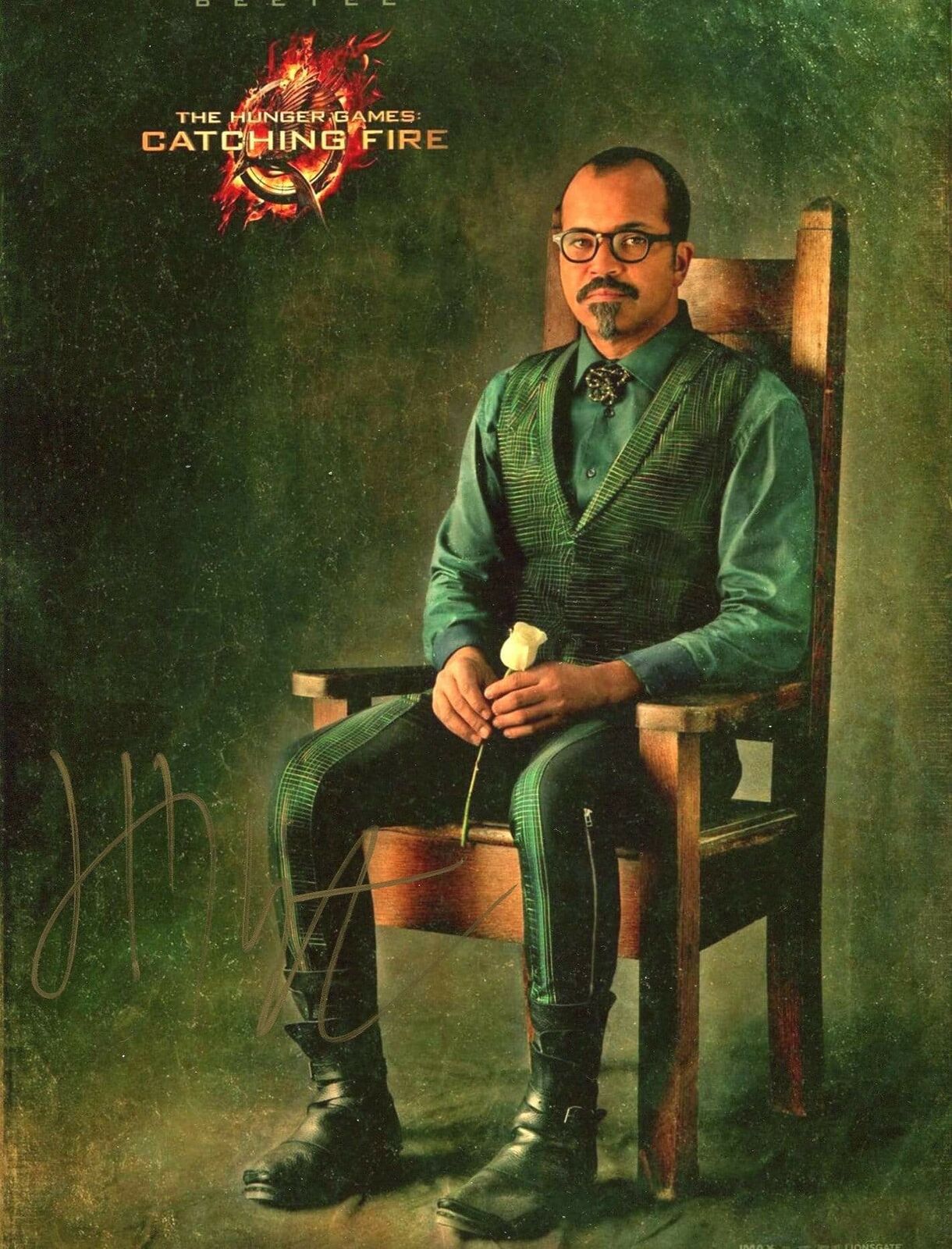 ACTOR Jeffrey Wright THE HUNGER GAMES autograph, signed Photo Poster painting