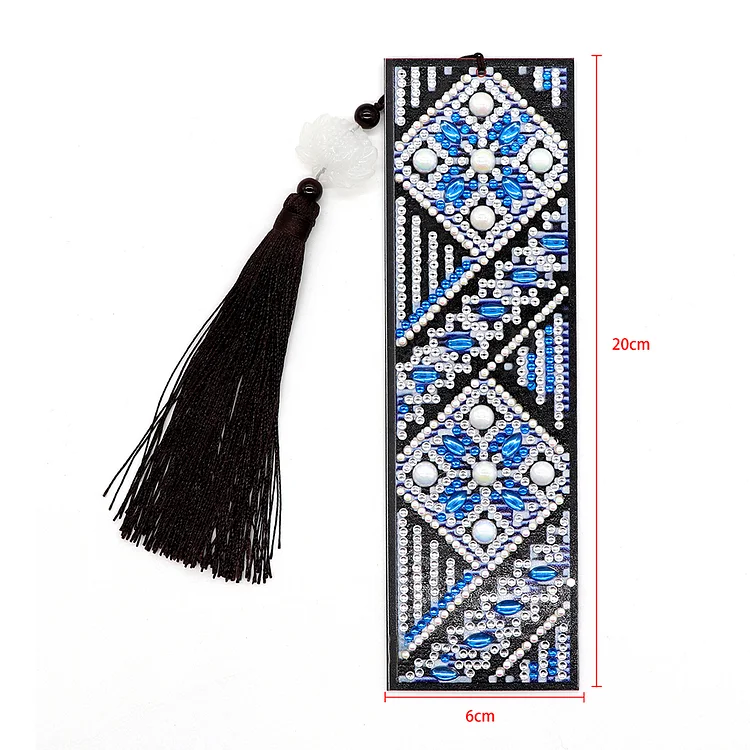 5D DIY Diamond Painting Leather Bookmark Tassel Book Marks Special