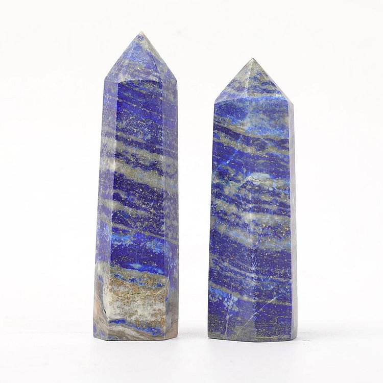 Set of 2 Lapis Towers Points Bulk