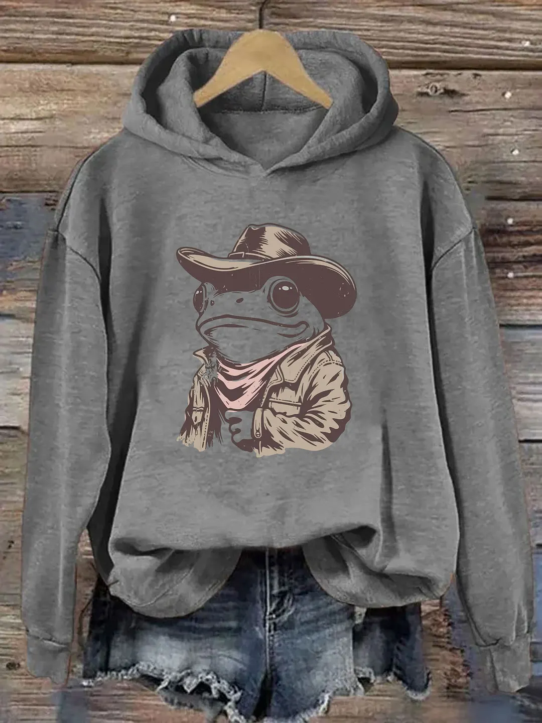Cowboy Frog Hoodie