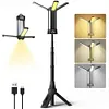 6000mAh LED Work Light Rechargeable Cordless Work Light for Camping (Black)