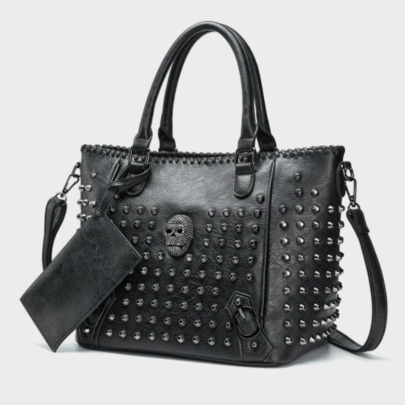 Pack Your Panic Skull Rivets Bag