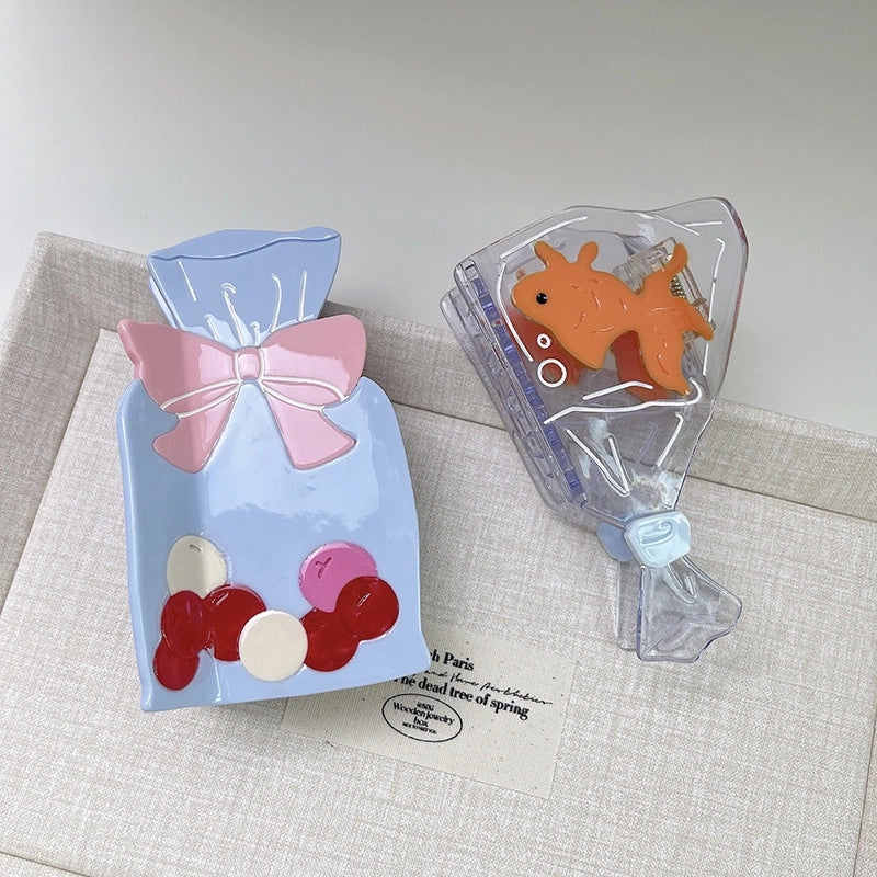 Women’s Casual Sweet Fruit Fish Acetic Acid Sheets Handmade Hair Claws