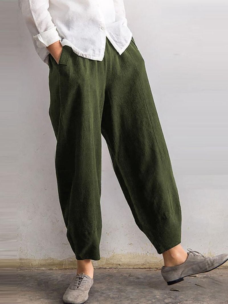 Loose Fit Cozy Cropped Pants