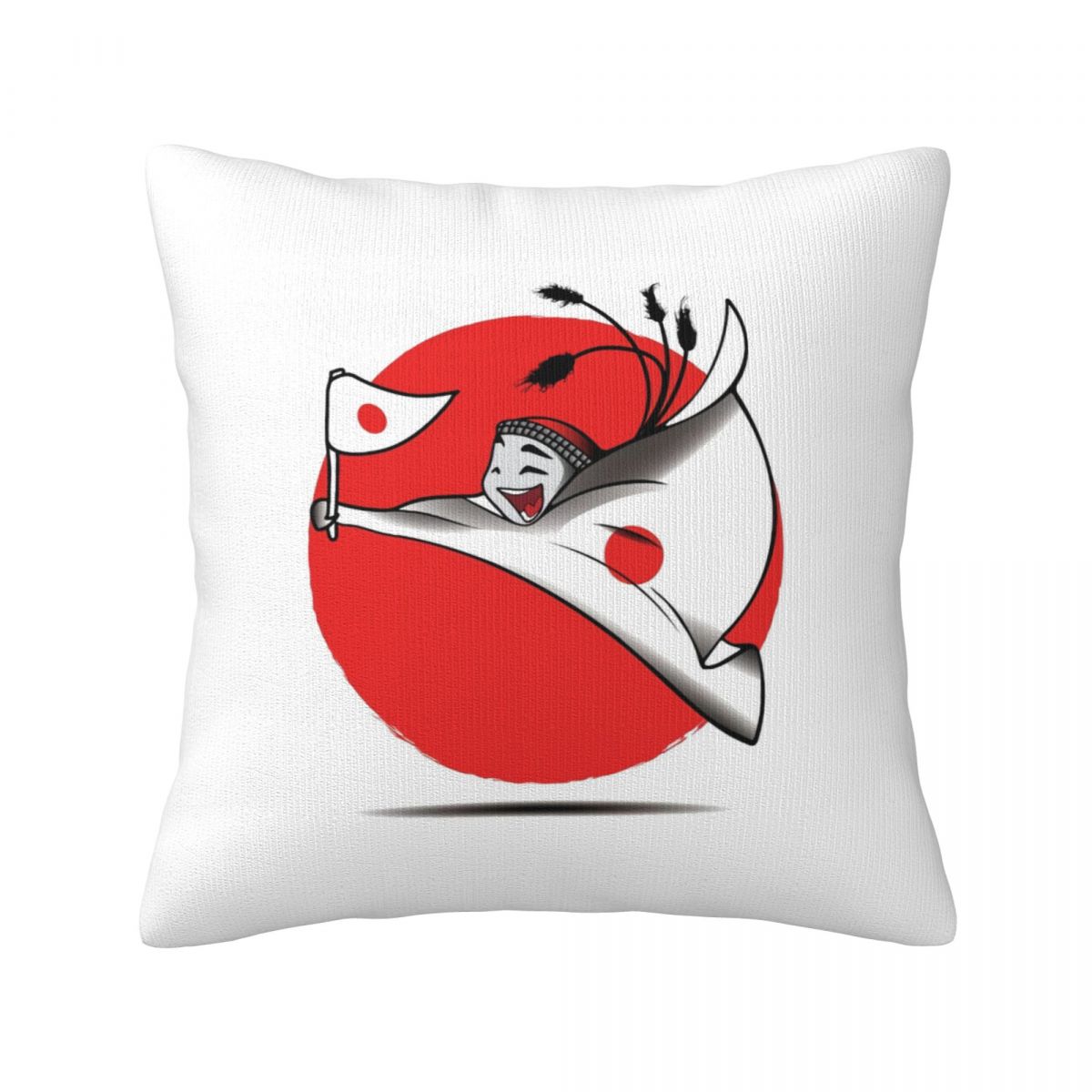 Japan World Cup 2022 Mascot Short Plush Cushion for Home Decor