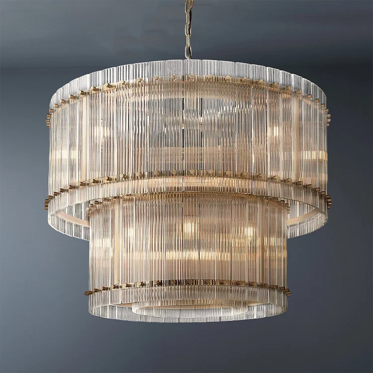 Modern San Marco Two-tier Round Luxury Chandelier 37" Vjlight