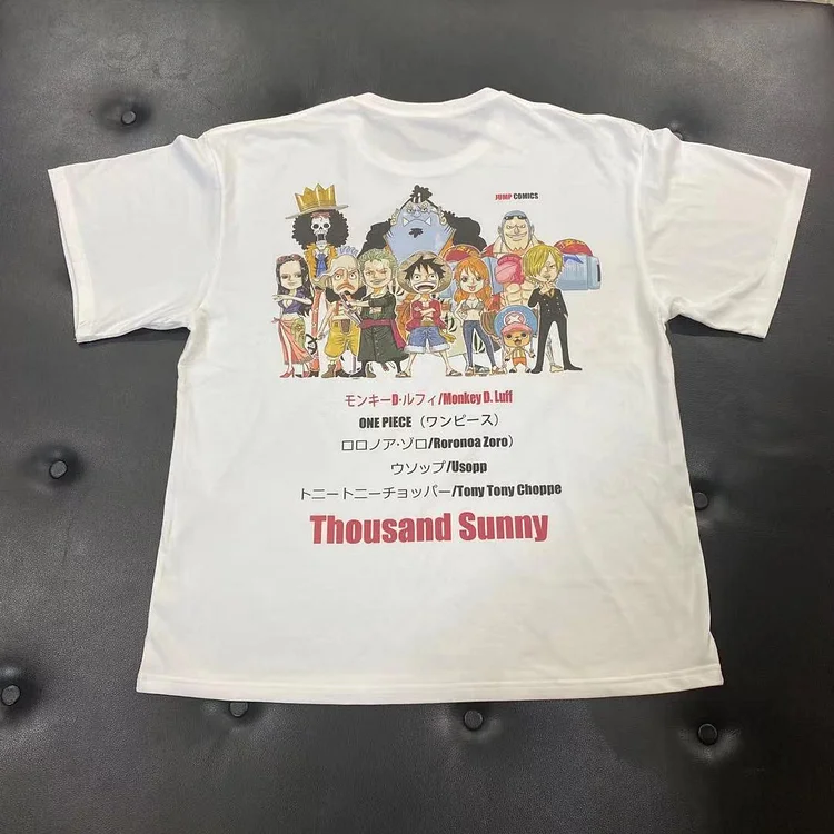 Pure Cotton One Piece Thousand Sunny T-shirt weebmemes