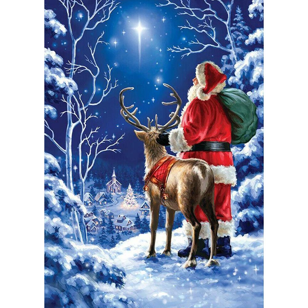 

Snowman Santa-Round Drill Diamond Painting-30*40CM, 501 Original
