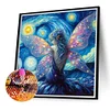 Diamond Painting-DIY Full Round Drill Butterfly Girl(40x40cm)