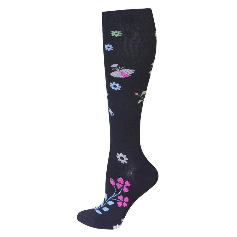 Compression Socks Calf Socks Printed Elastic Socks Sports Cycling Running Yoga Socks Men’s Long Tube Compression Socks Women