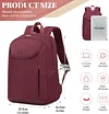 Wasserdicht Anti Diebstahl Rucksack 15,6 Zoll Laptop Rucksack Damen Schulrucksack Gro&szlig;e Business Notebook Daypack f&uuml;r Arbeit Reisen Backpack Herren M&auml;dchen Frauen Lila