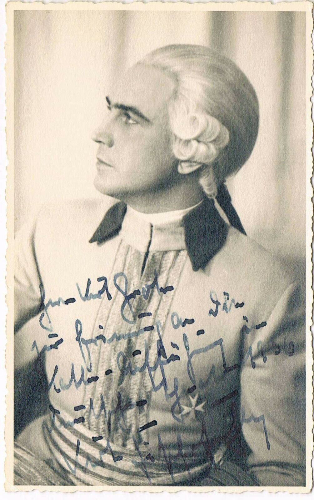 Kurt Fischer-Fehling 1904-78 autograph signed postcard Photo Poster painting 3.5x5.5 German acto