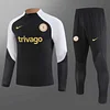2023/2024 Chelsea Half-Pull Training Suit Black Football Shirt 1:1 Thai Quality Set love fball