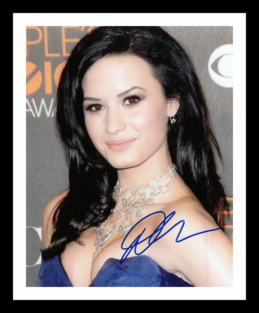 Demi Lovato Autograph Signed & Framed Photo Poster painting 6