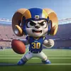 【Limited Stock Sale】Los Angeles Rams Football-11CT Stamped Cross Stitch 40*40cm tapestrymarket