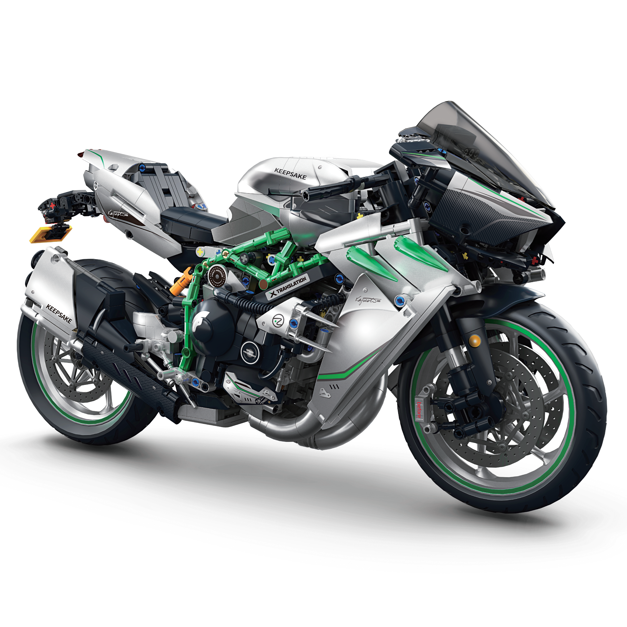 KAVOWORLD 88815 Racing Motorcycle Building Set | 2040 Pieces | 1:5 Scale