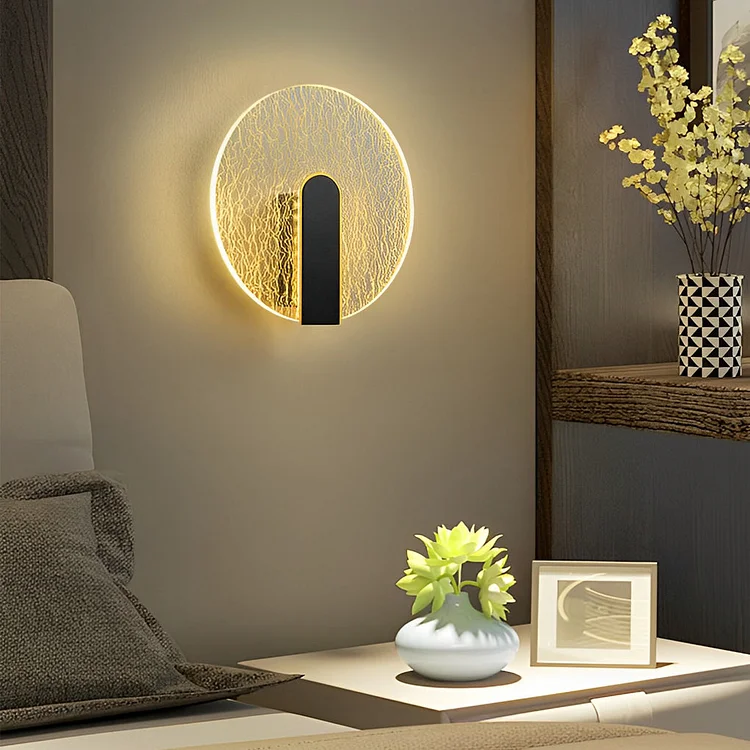 Minimalist Round Square LED Creative Modern Wall Lamp Bedside Lights - Appledas