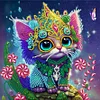 uk.everydayedeals (Limited Stock)Diamond Painting - Crystal Rhinestone - Cat