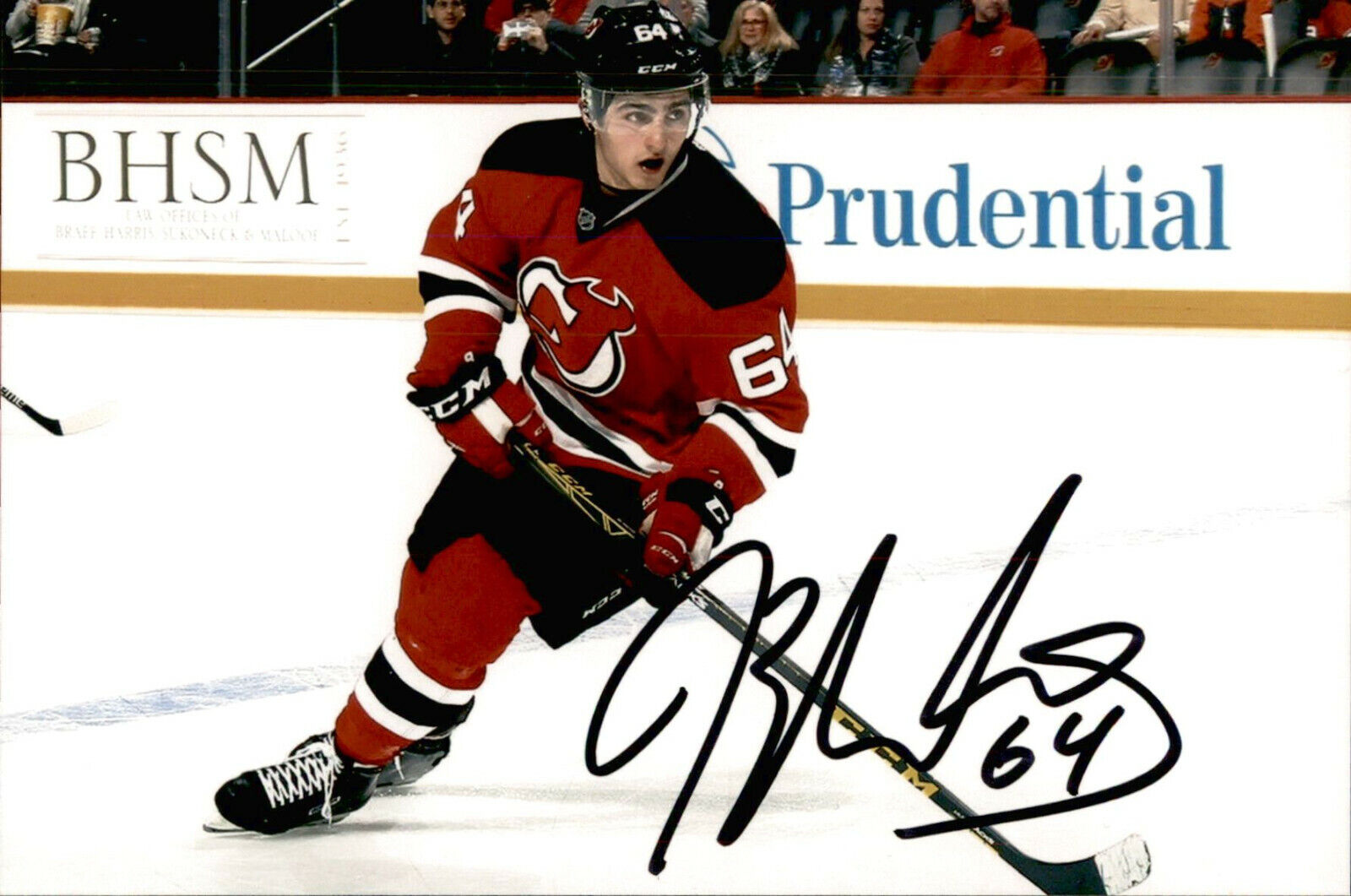 Joseph Blandisi SIGNED 4x6 Photo Poster painting NEW JERSEY DEVILS #2