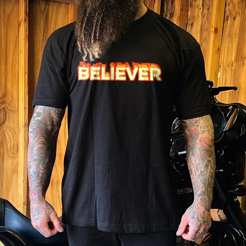 Livereid Believer Printed Men's T-shirt - Livereid
