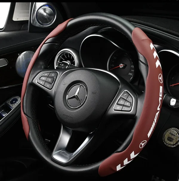 Luminous Nappa Leather Car Steering Wheel Cover