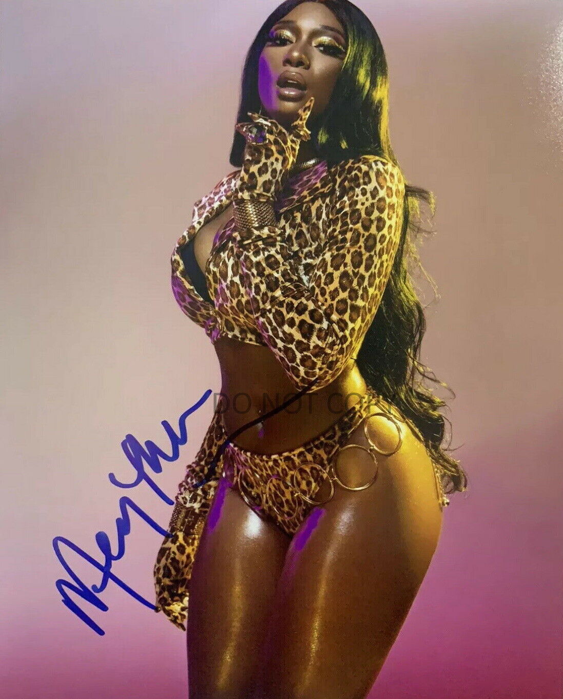 Megan Thee Stallion Signed 8x10 Photo Poster painting Savage Top 100 Rapper Autographed REPRINT