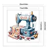 Sewing Machine-18CT Stamped Cross Stitch 25*25cm/9.84*9.84in tapestrymarket