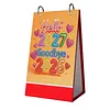 Bouquet Diamond Art Monthly Flip Tabletop Calendar January 2027 - December 2027 Small Desktop Calendar Planner for Living Room Bedroom Office Desk Gift Giving