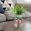 Acrylic Butterfly Round Flower Pot Riser Potted Plant Holder Rack Kit