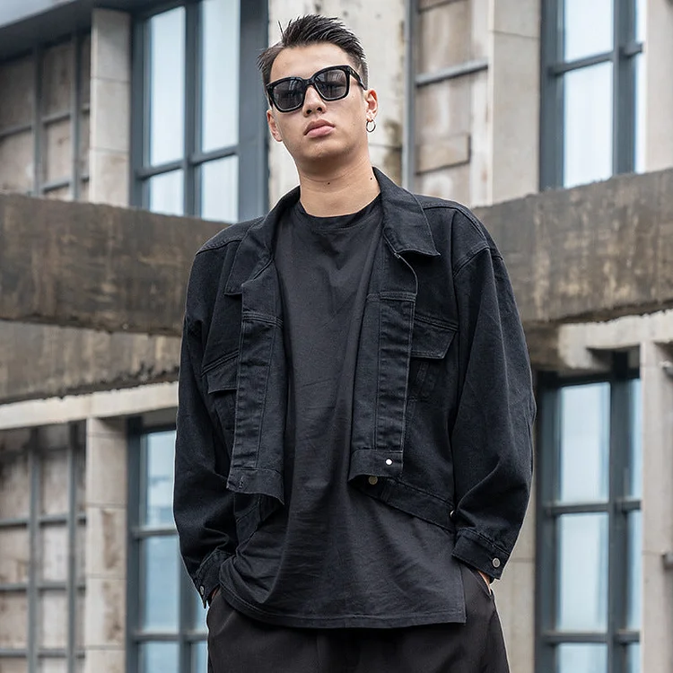 Dawfashion Techwear Streetwear-Japanese Trend Comfortable Darkwear Denim Jackets-Streetfashion-Darkwear-Techwear
