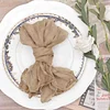 50x50cm Plain Colors Pleated Wedding Event Catering Napkins