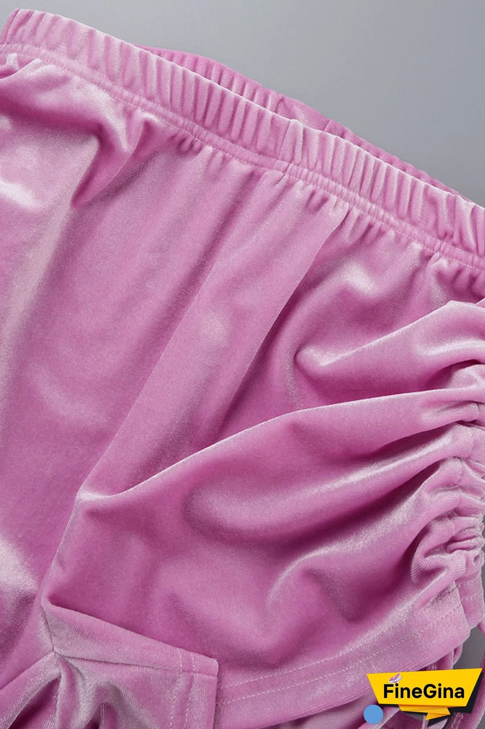 Blue Street Patchwork Solid Draped asymmetrical Straight Long Sleeve Two Pieces