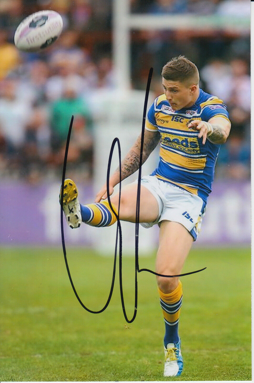 LEEDS RHINOS HAND SIGNED LIAM SUTCLIFFE 6X4 Photo Poster painting 1.