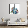 Flower Guitar-18CT Stamped Cross Stitch 25*25cm/9.84*9.84in